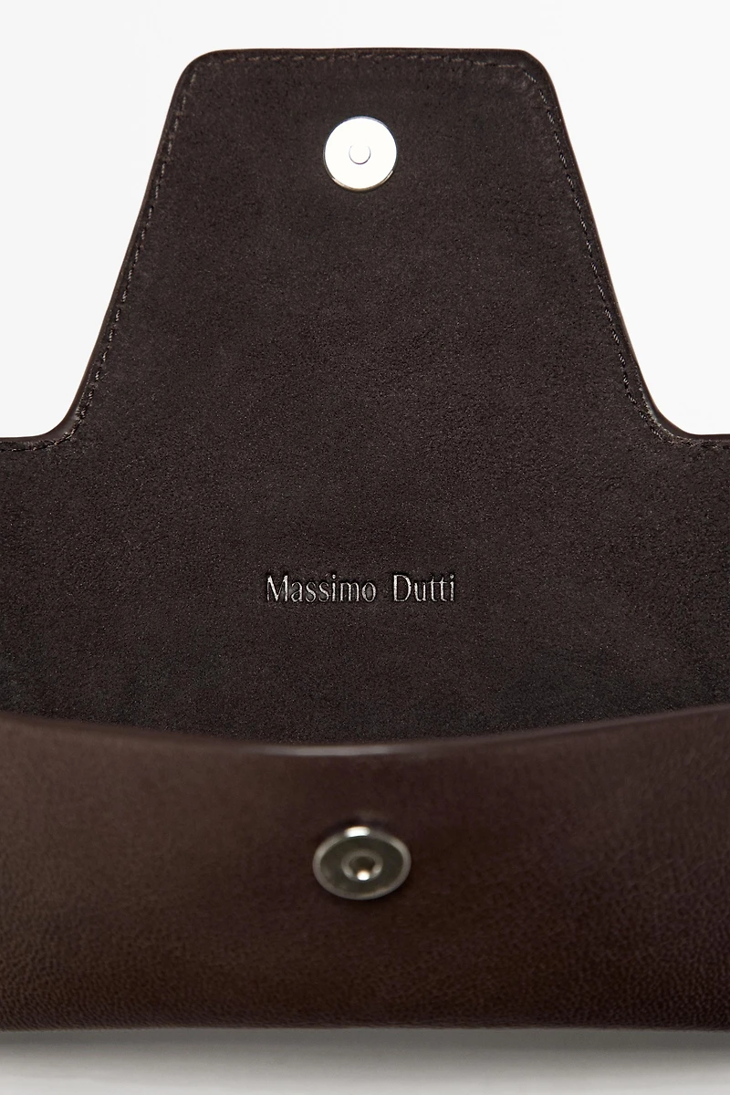 Nappa leather sunglasses case