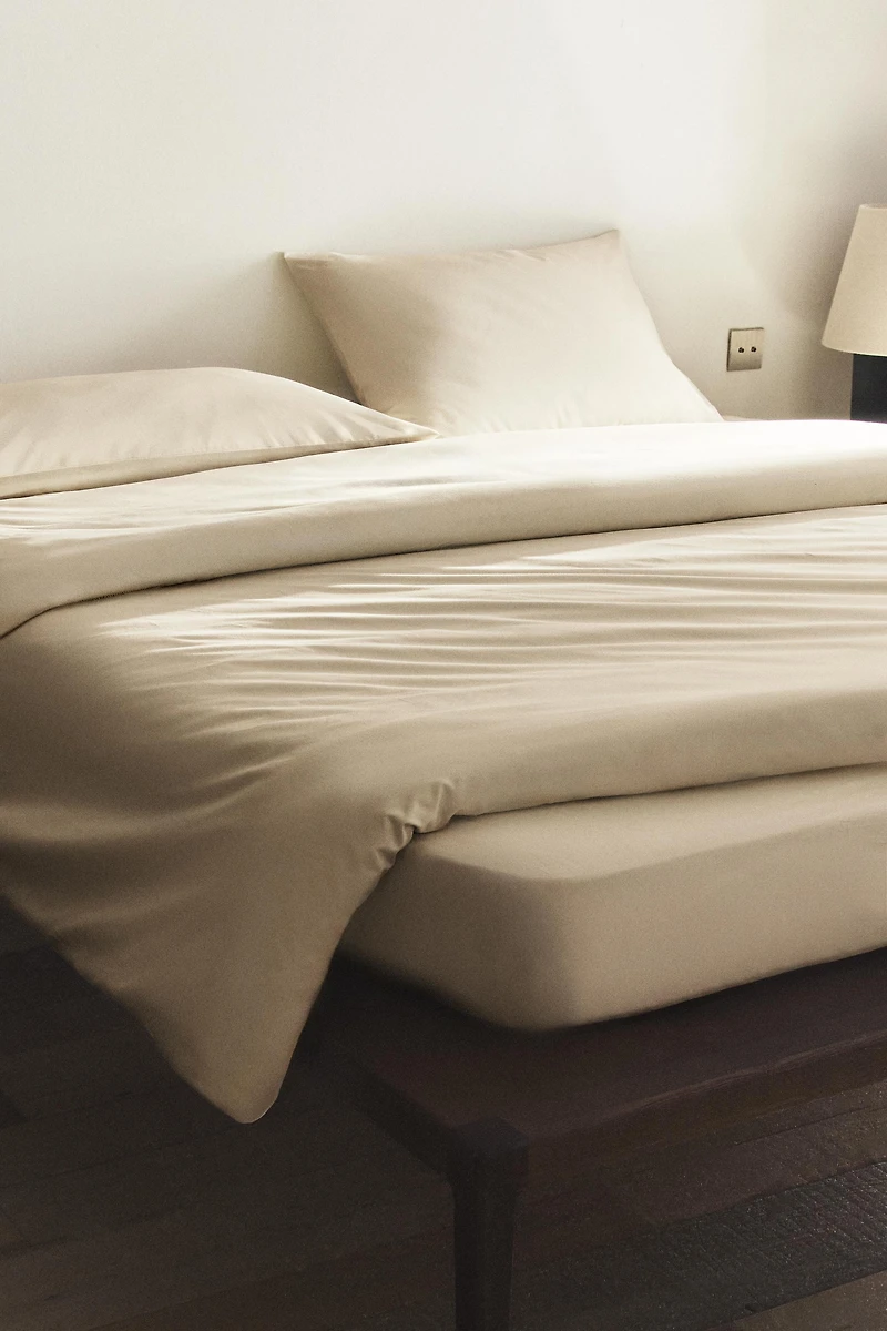 PERCALE COTTON DUVET COVER ( THREAD COUNT