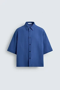 BOX-FIT TEXTURED SHIRT
