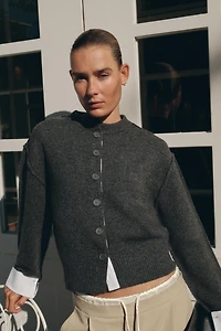 GILET EN MAILLE COMBINÉ