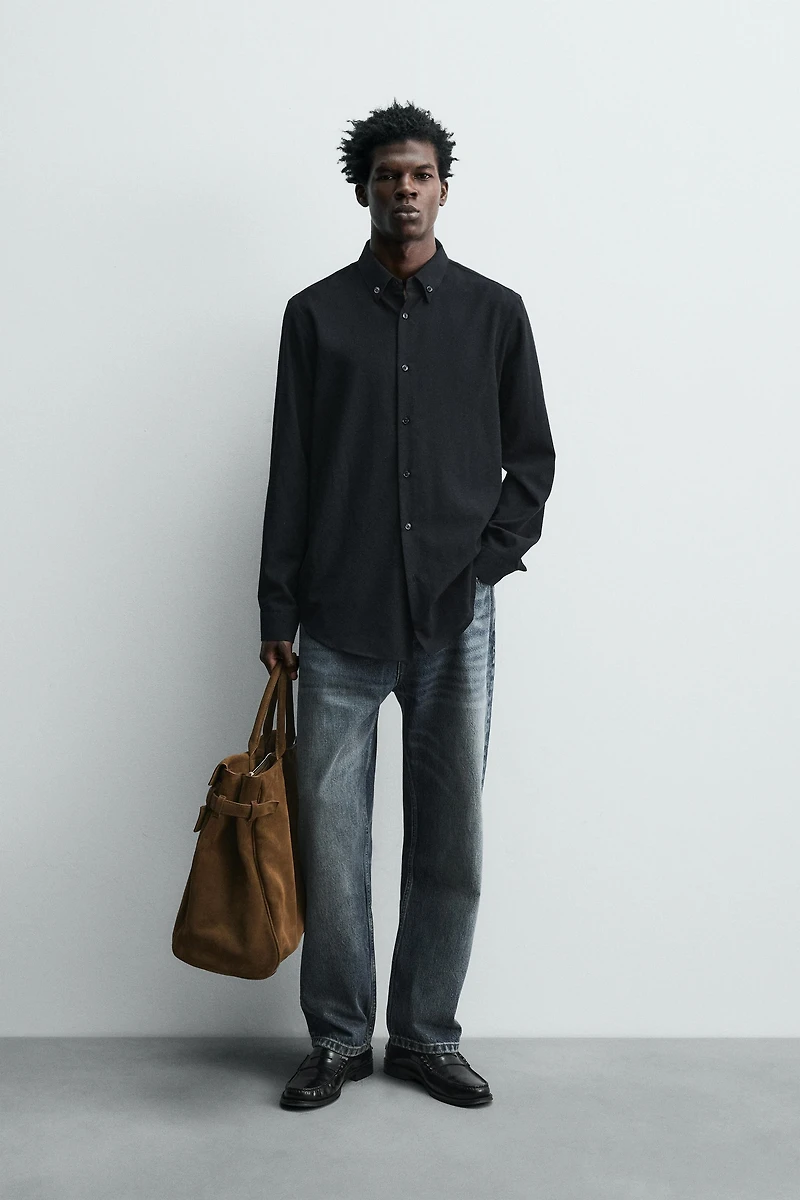 CHEMISE STRUCTURÉE AVEC LAINE