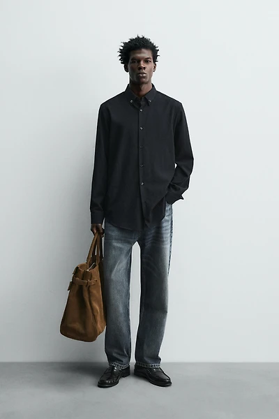 CHEMISE STRUCTURÉE AVEC LAINE