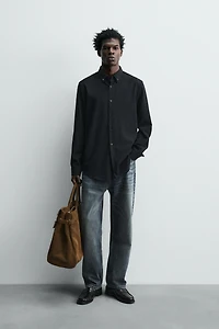 CHEMISE STRUCTURÉE AVEC LAINE