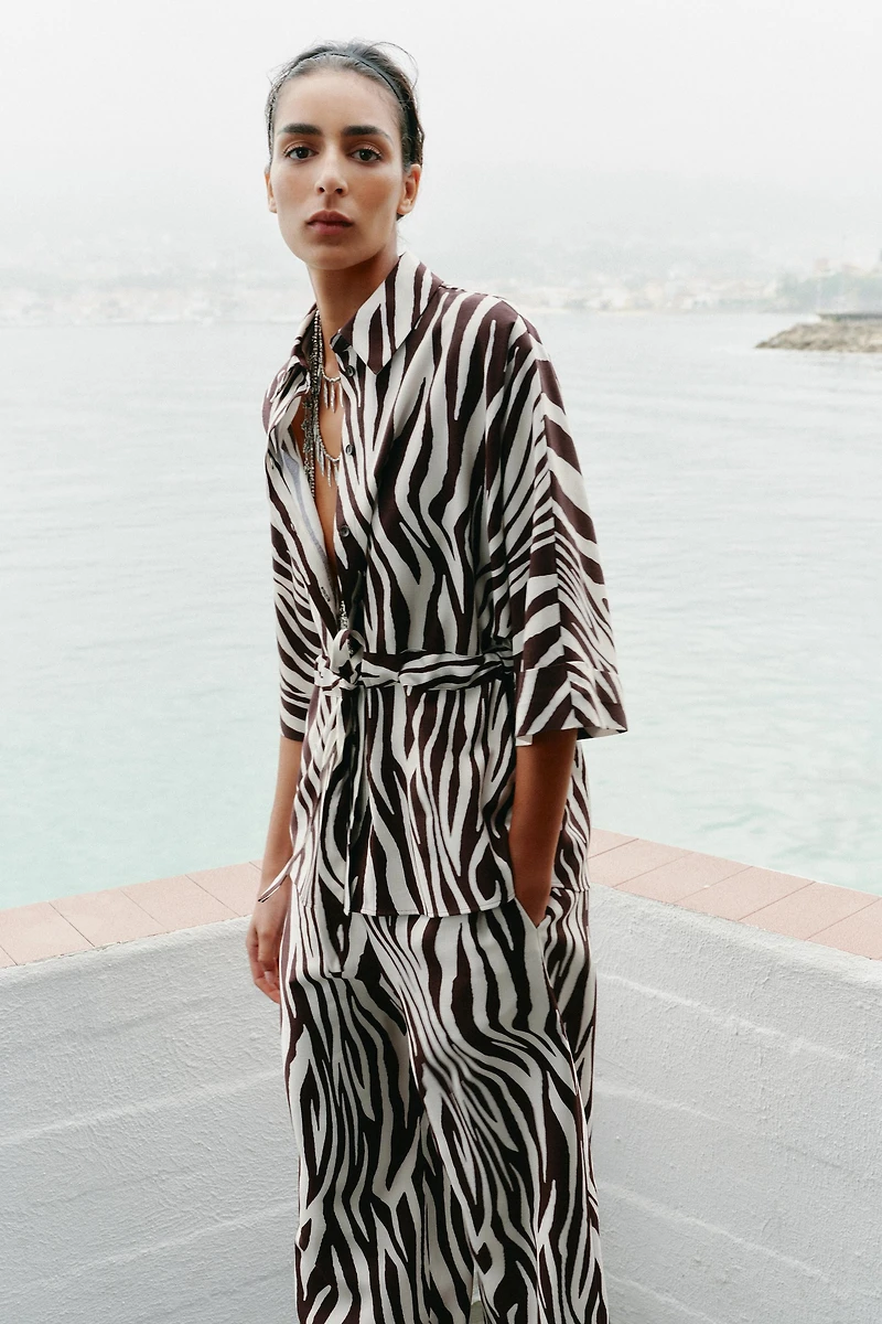 ANIMAL PRINT SAFARI SHIRT