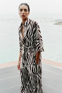 ANIMAL PRINT SAFARI SHIRT