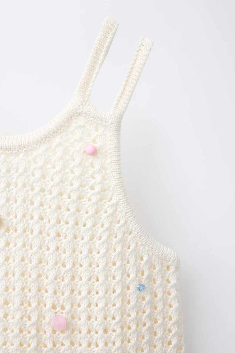BEADED KNIT TOP