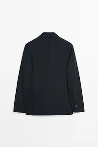 Veste de costume en laine mélangée