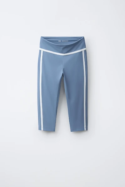 CAPRI LEGGINGS WITH CONTRASTING PIPING