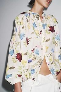 ZW COLLECTION FLORAL PRINT SHIRT