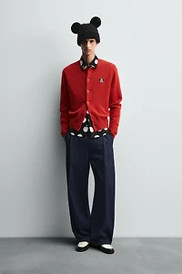 MINNIE MOUSE PATCH CARDIGAN HARRY LAMBERT FOR ZARA X DISNEY