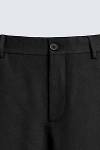 100% WOOL STRAIGHT FIT PANTS