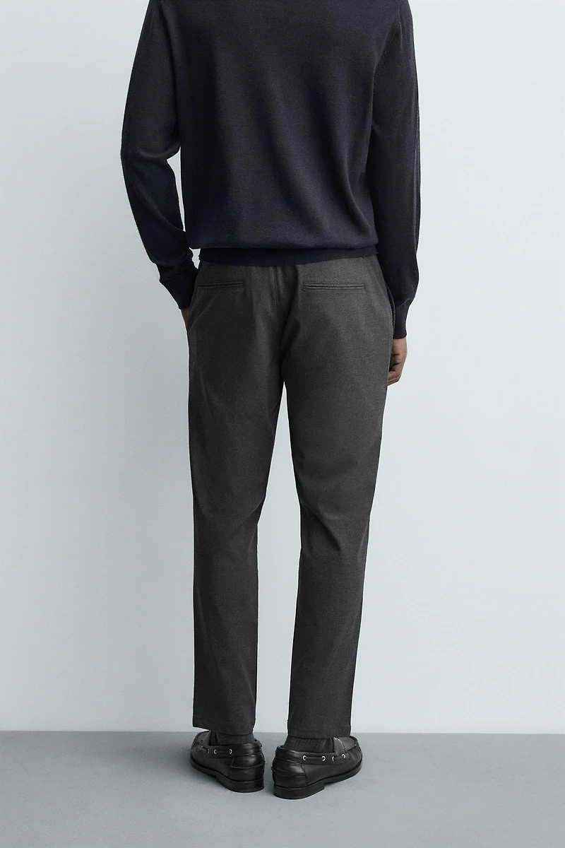 SLIM FIT STRETCH PANTS