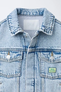 BLOUSON EN JEAN ÉTIQUETTE