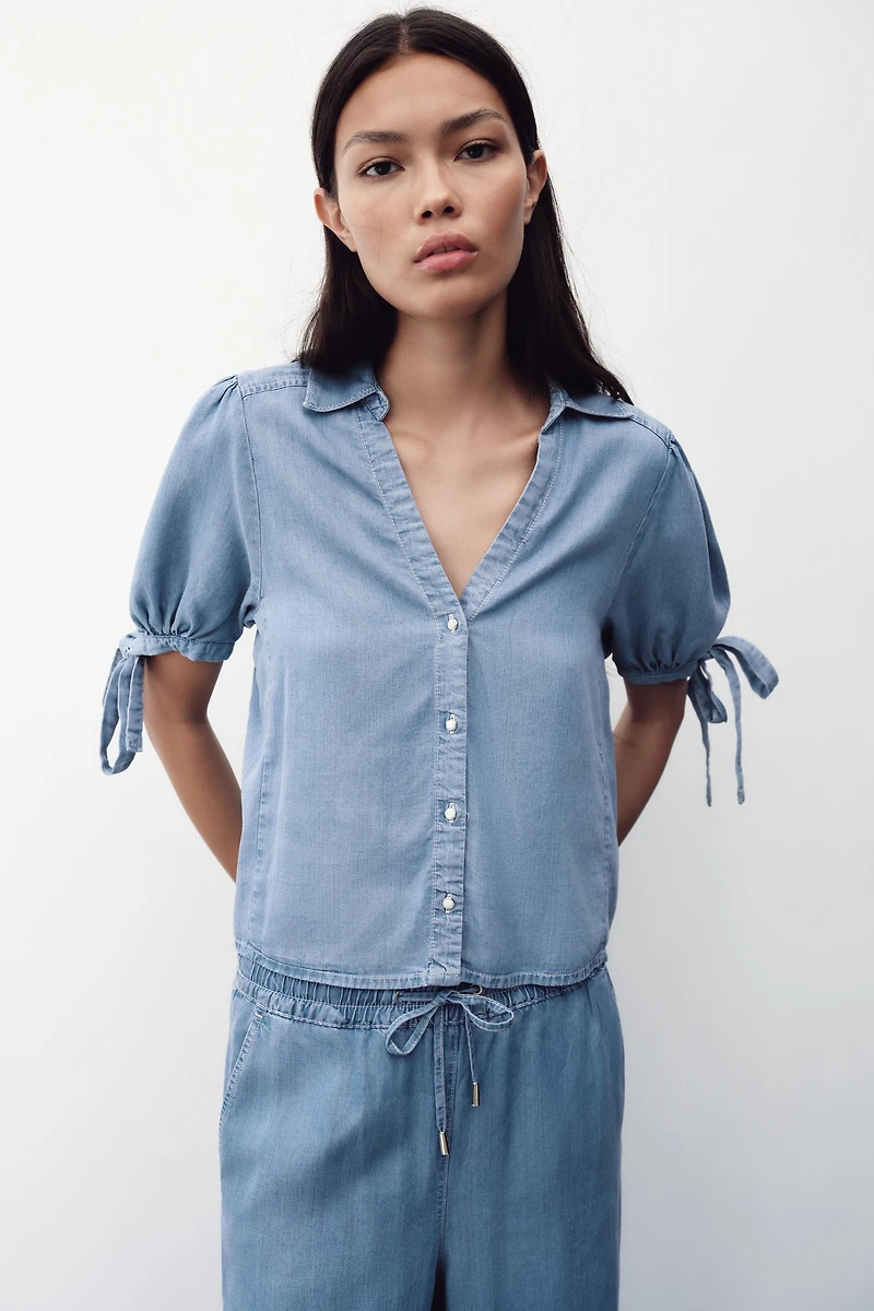 SHORT SLEEVE TIE SHIRT