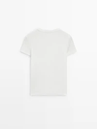 T-shirt manches courtes bord-côte heavy weight
