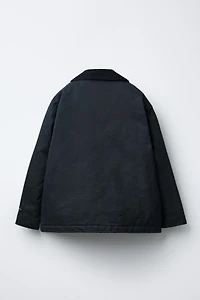 WAXED PARKA WITH POCKETS