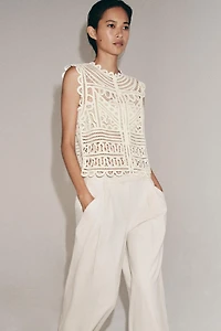 ZW COLLECTION CROCHET BLOUSE