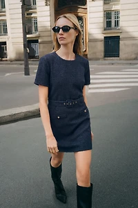 ROBE STRUCTURÉE CEINTURÉE