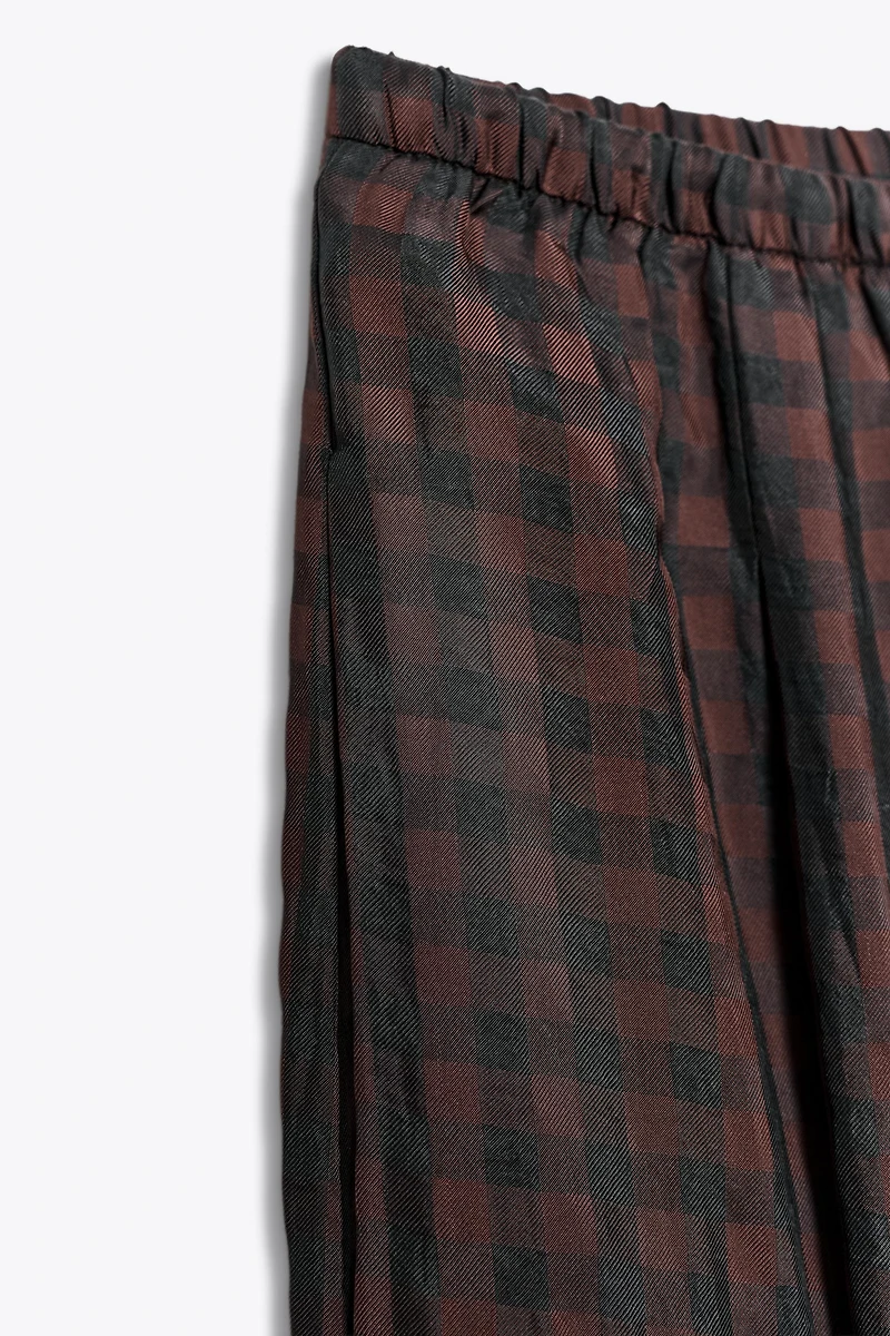 ZW COLLECTION GINGHAM BLOOMER PANTS