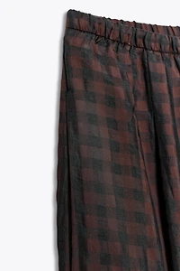 ZW COLLECTION GINGHAM BLOOMER PANTS