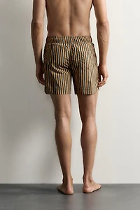 STRIPED MID-LENGTH SWIMSUIT