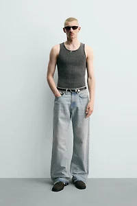 RIBBED KNIT TANK TOP