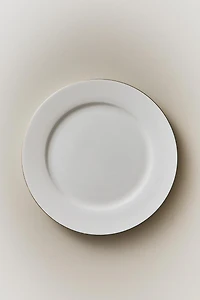 RIMMED BONE CHINA DINNER PLATE