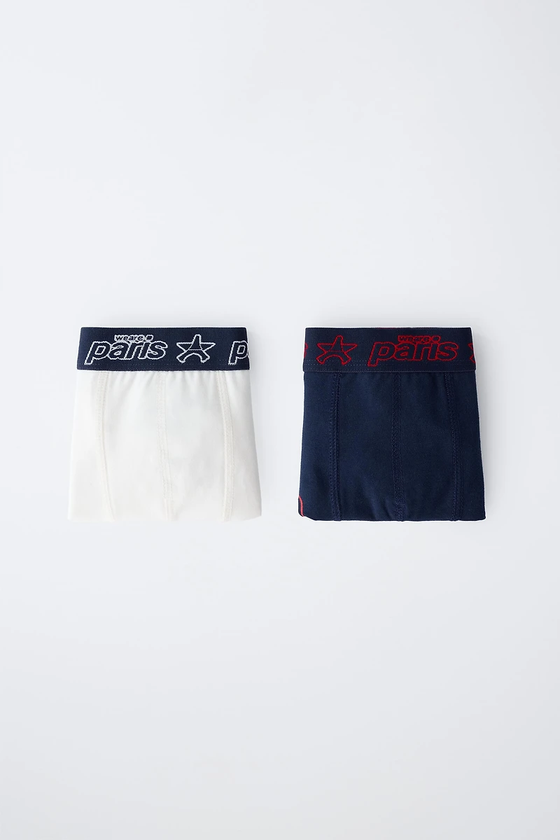 6 ANS/ LOT DE DEUX BOXERS PSG