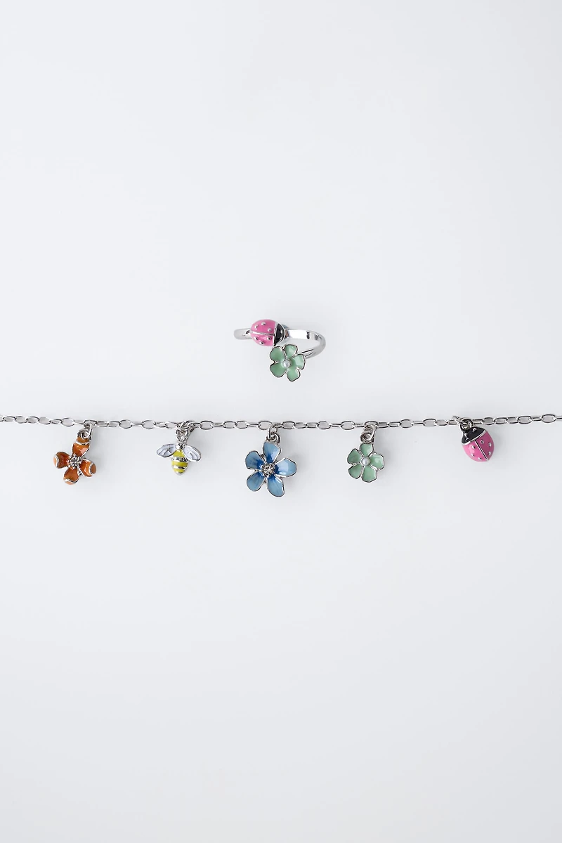 PACK OF SHAPED NECKLACE AND RING