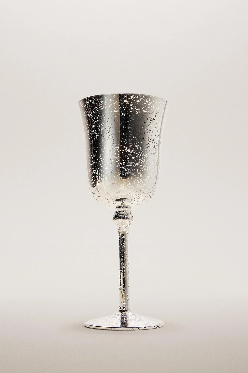 MERCURISED GLASS CHRISTMAS CUP