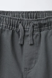 FLOWY PANTS WITH ELASTIC TRIM