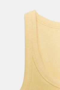 RIBBED SLEEVELESS TOP