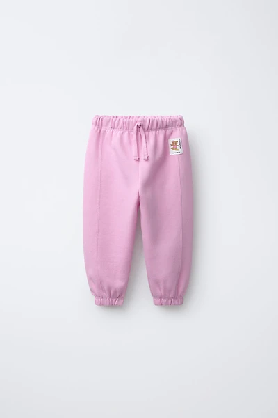 LABELLED PLUSH JOGGERS