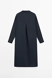 Robe midi fluide chemise
