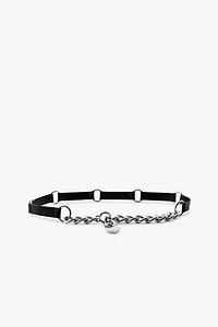 CEINTURE EN CUIR COMBINÉE CHAÎNES