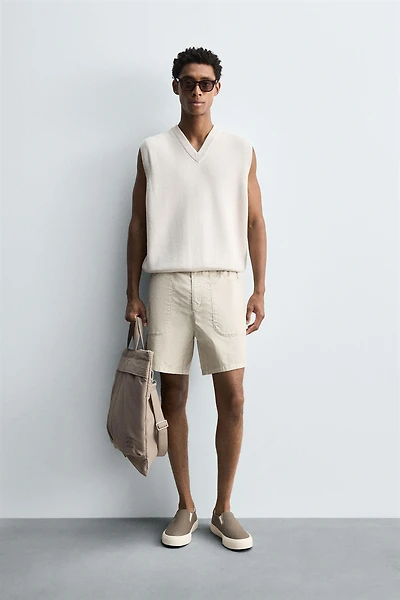 COTTON KNIT VEST