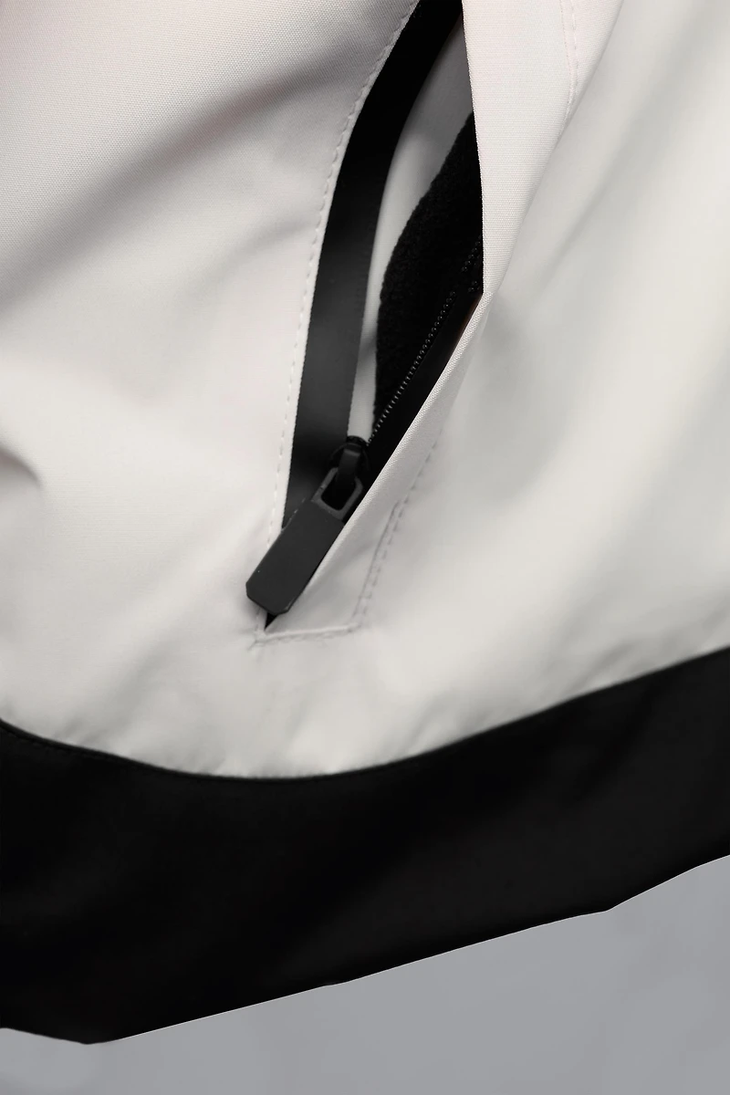 COLOR BLOCK WATER RESISTANT AND WINDPROOF JACKET