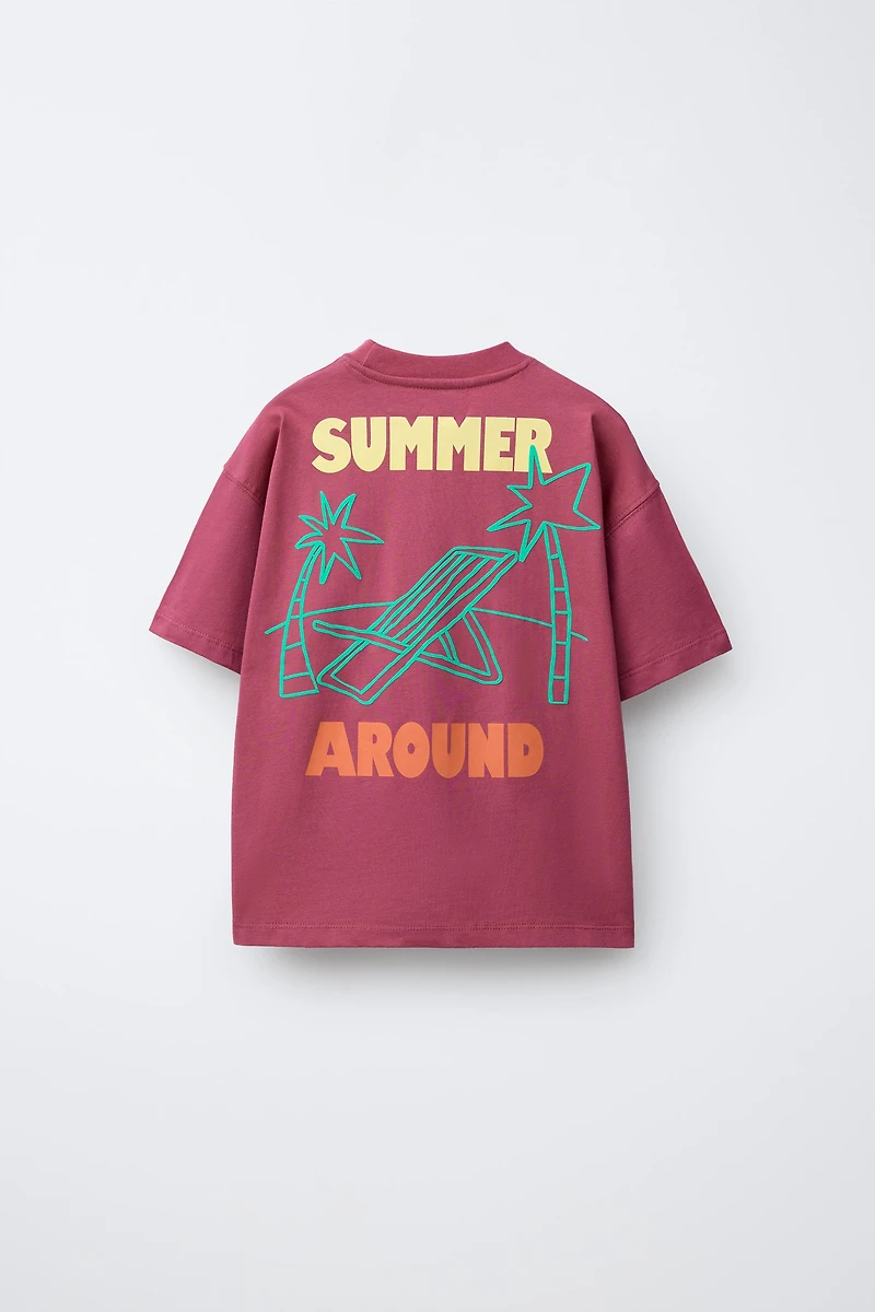 PRINTED TEXT T-SHIRT