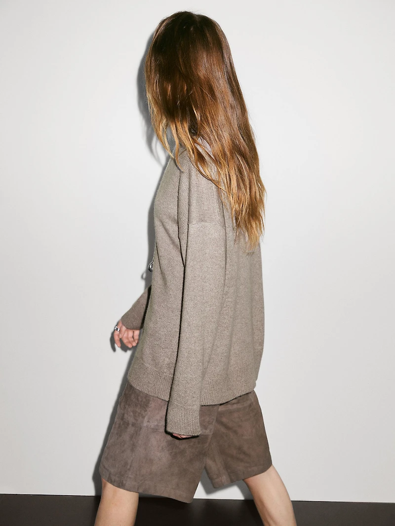 Pull oversize en maille 100 % cachemire
