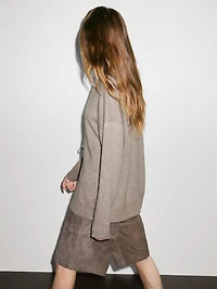 Pull oversize en maille 100 % cachemire