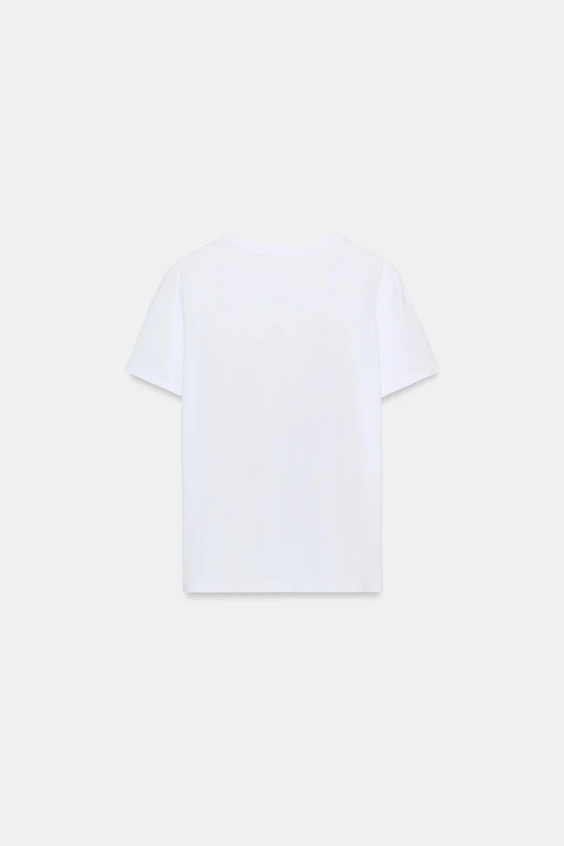 METALLIC PRINT T-SHIRT