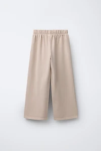 WASHED EFFECT WIDE LEG PANTS