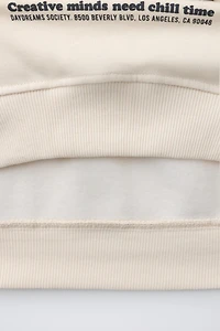 BEAR PRINT SWEATSHIRT