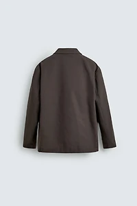 CONTRAST LINING CANVAS OVERSHIRT