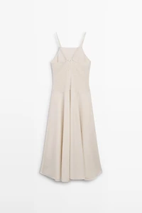 Long contrast dress