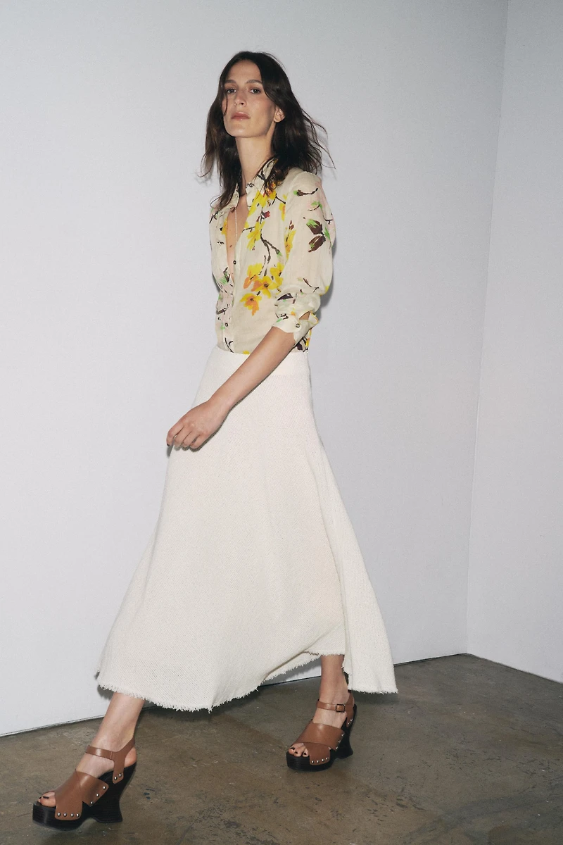 JUPE MIDI TEXTURÉE ZW COLLECTION