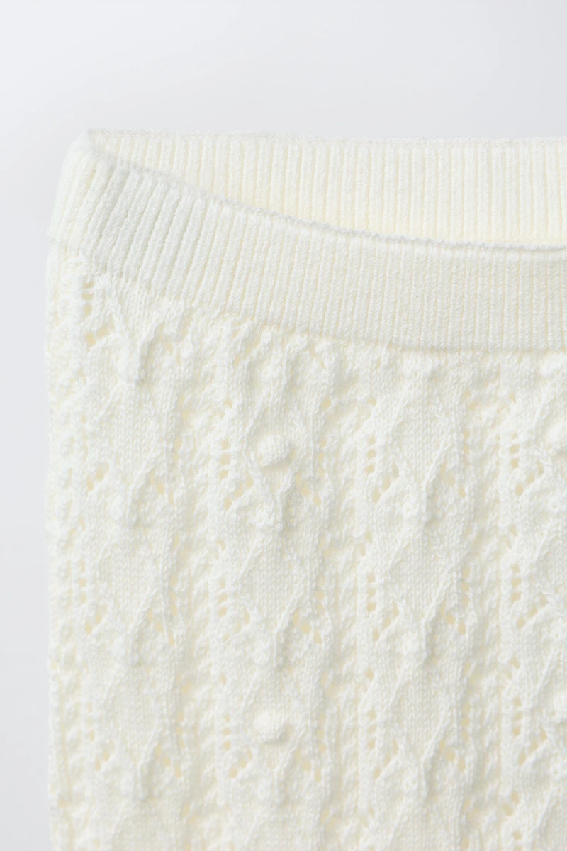 OPENWORK KNIT PANTS