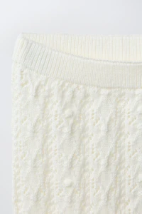 OPENWORK KNIT PANTS
