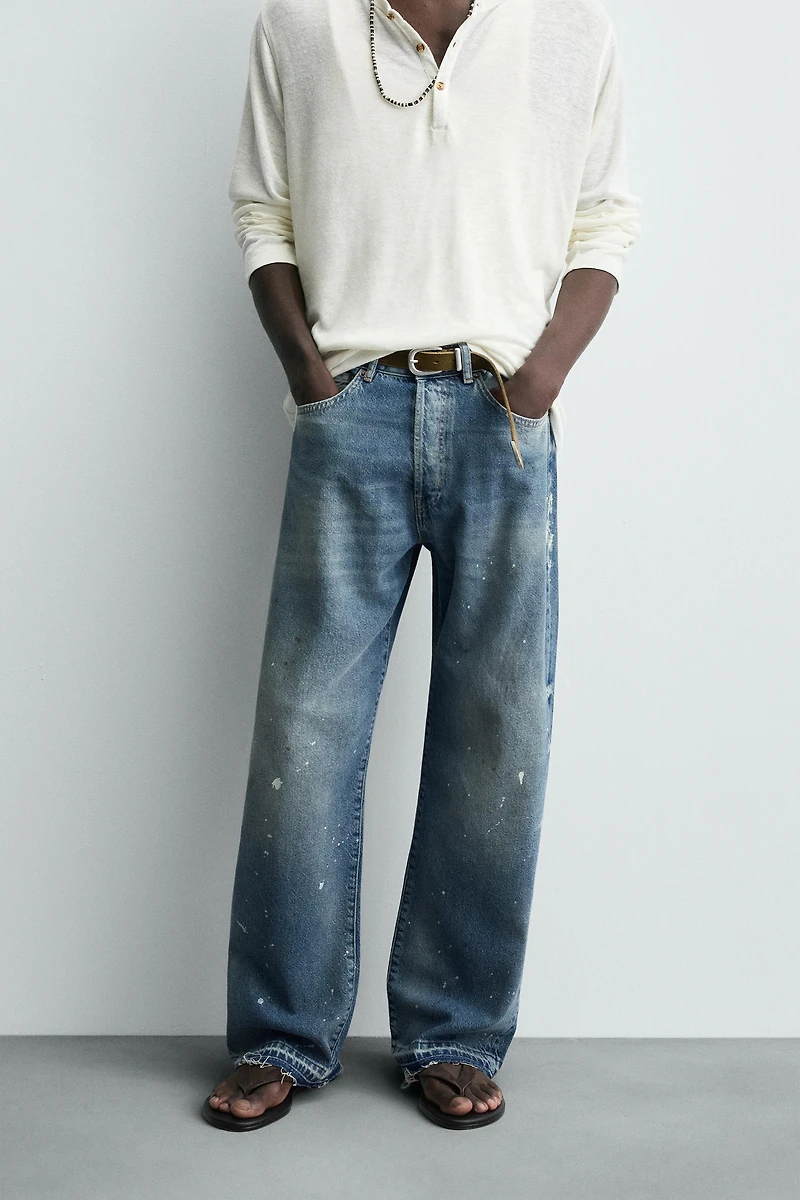 SPLATTER LOOSE FIT JEANS