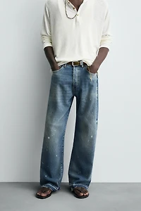 SPLATTER LOOSE FIT JEANS